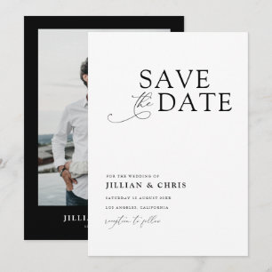 Elegant Unique Photo wedding Invitation