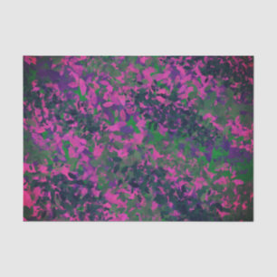 Elegant Unique Purple Garden Floral Birthday Tissue Paper