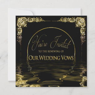Elegant & Unique Renewing Wedding Vows Invitation