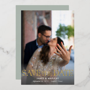 Elegant Unique Typography Photo Wedding