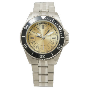 Elegant Unisex Oversize Stainless Steel Bracelet Watch