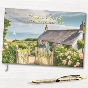 Elegant Vacation Summer Rental Custom Photo Guest Book