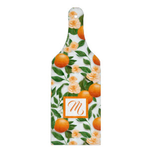 Elegant Valencia Orange and Blossom  Cutting Board