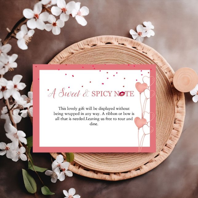 Elegant Valentine Bridal Shower Display  card (Creator Uploaded)
