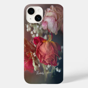 Elegant Valentine Dried Roses Custom iPhone Case