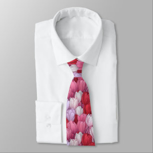 Elegant Valentine Gifts For Dad Tulip Floral Tie