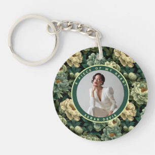 Elegant Valentine Gifts For wife Peony Flower Key Ring