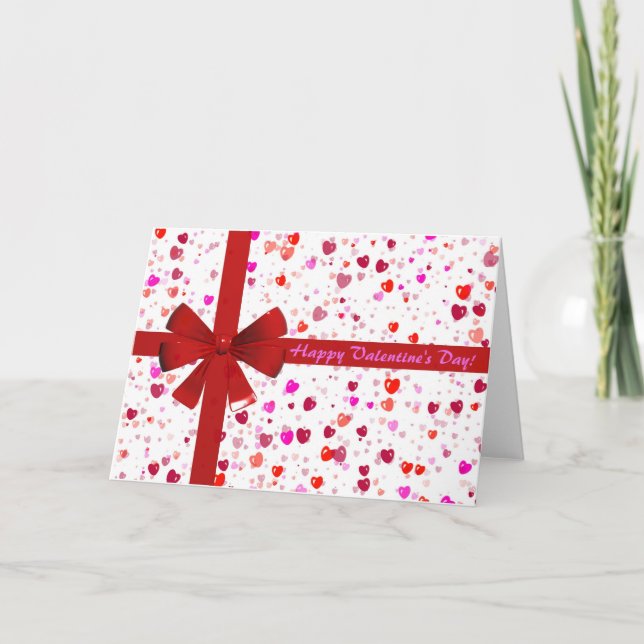 Elegant Valentine's Day Greeting Card (Front)
