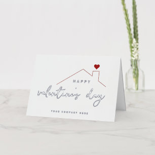 Elegant Valentine's Day Real Estate Foil Greeting Card