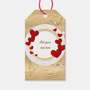 Elegant Valentines, Love, Anniversary Wedding Gift Tags