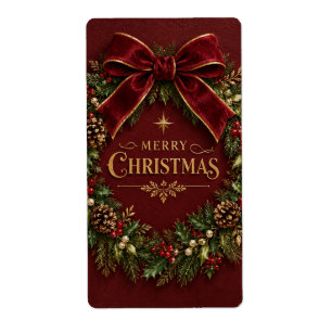 Elegant Velvet Bow Christmas, Luxury Botanical
