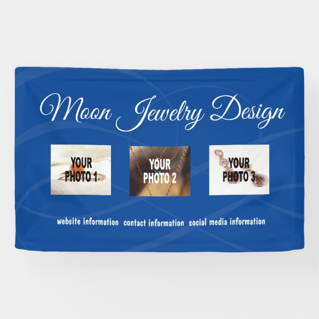 Elegant Vendor Booth Banner for Crafts or Makers (Horizontal)