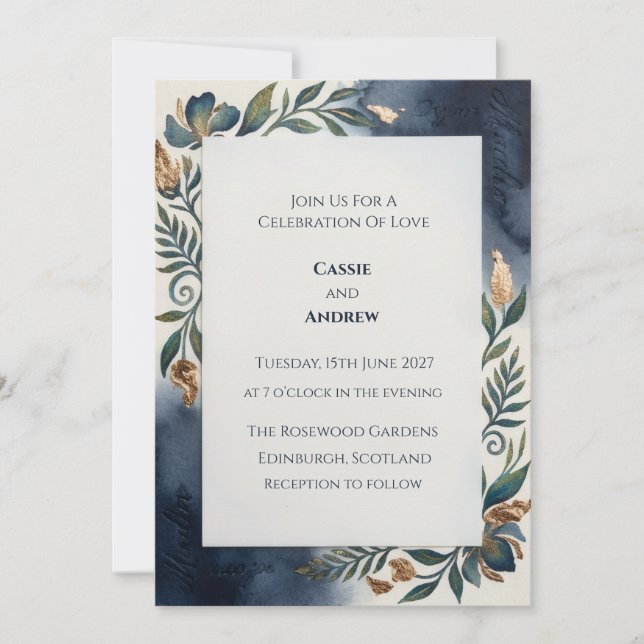 Elegant Venue Wedding Invitation Digital (Front)