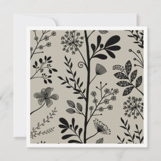 Elegant Vertical Garden Reverie Modern Floral Card
