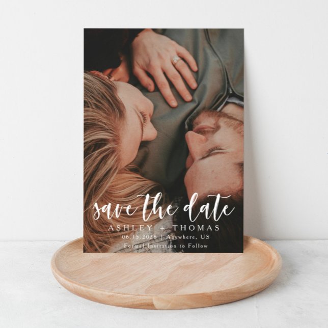 Elegant Vertical Photo Wedding Magnet Modern  (Creator Uploaded)