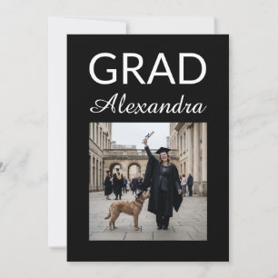 Elegant Veterinary Medicine Graduation Party Invitation