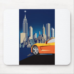ELEGANT VETTE AUTOMOBILE ART MOUSE MAT