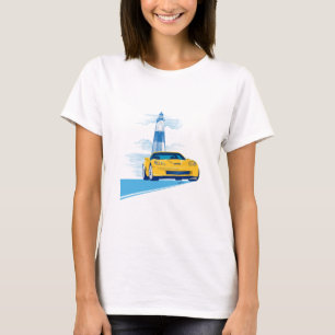 ELEGANT VETTE AUTOMOBILE ART T-Shirt