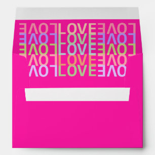 Elegant, Vibrant and Warm Forever "LOVE" Envelope