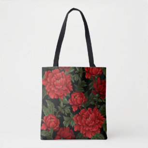 Elegant Vibrant Red Poppies in Bloom Tote Bag