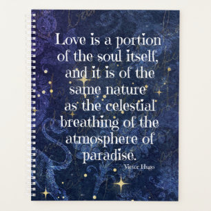 Elegant Victor Hugo Poem Planner