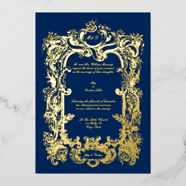 Elegant Victorian 1845 Cartouche (Front)