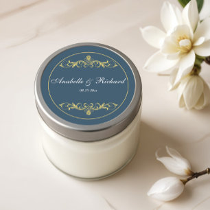 Elegant Victorian Classic Round Sticker