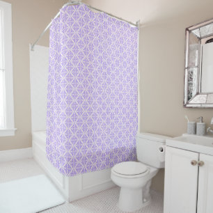 Elegant Victorian Damask Purple Shower Curtain