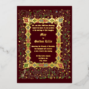 Elegant Victorian Era 1883 Mediaeval Style Wedding