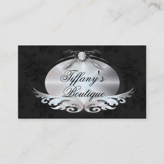 Elegant Victorian Fashion Business Card Template (Front)