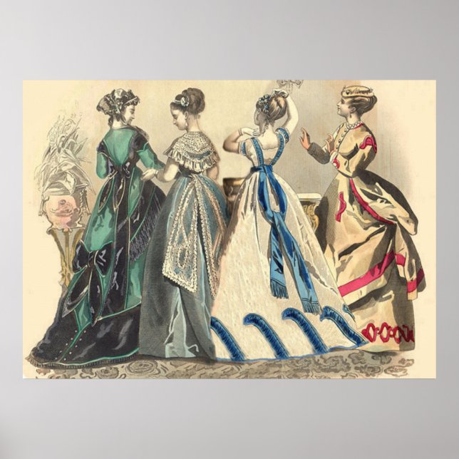 Elegant Victorian Fashions Poster (Front)