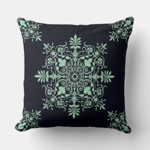 Elegant Victorian Floral Swirl Pattern Cushion