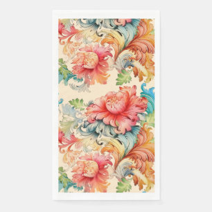 Elegant Victorian Floral Wedding  Napkin