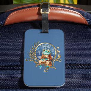 Elegant Victorian Frog Luggage Tag