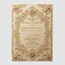 Elegant Victorian Lace | Vintage Gold Wedding