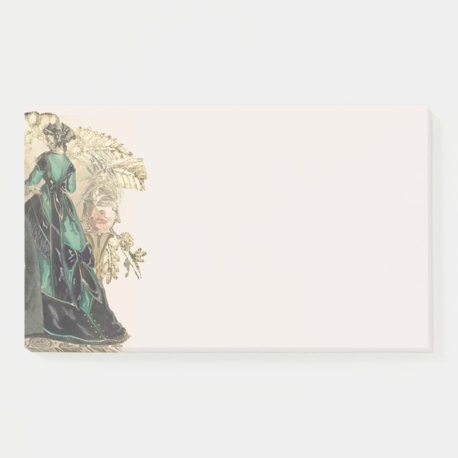 Elegant Victorian Ladies Fashions Post-it Notes (Front)