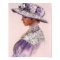 Elegant Victorian Lavender Lady decor art poster
