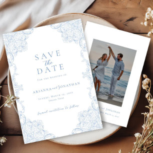 Elegant Victorian Photo Wedding Save The Date