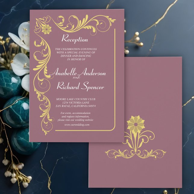 Elegant Victorian Reception Wedding  Invitation (Creator Uploaded)