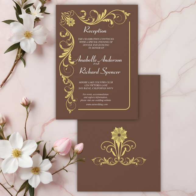 Elegant Victorian Reception Wedding  Invitation (Creator Uploaded)
