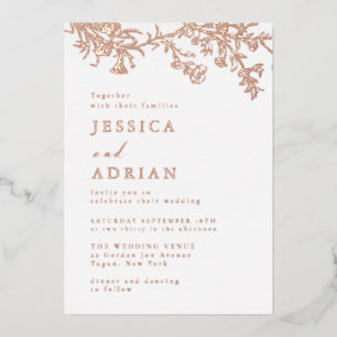 Elegant Victorian Rose Gold Wedding 