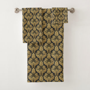 Elegant Victorian style tiled pattern  Bath Towel Set