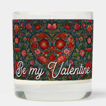 Elegant Victorian Valentines Day heart design