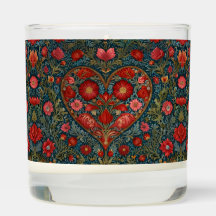 Elegant Victorian Valentines Day heart design