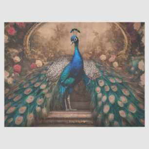 Elegant Victorian Vintage Boho Peacock Tissue Paper