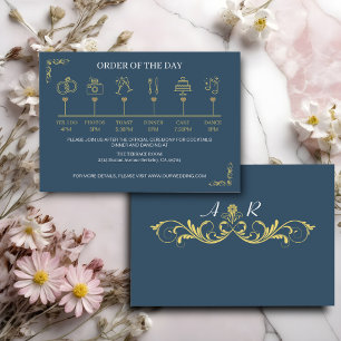 Elegant Victorian Wedding Enclosure Card