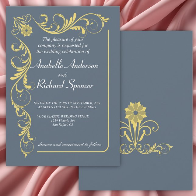 Elegant Victorian Wedding  Invitation (Creator Uploaded)