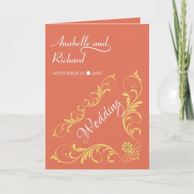 Elegant Victorian Wedding  Invitation (Front)