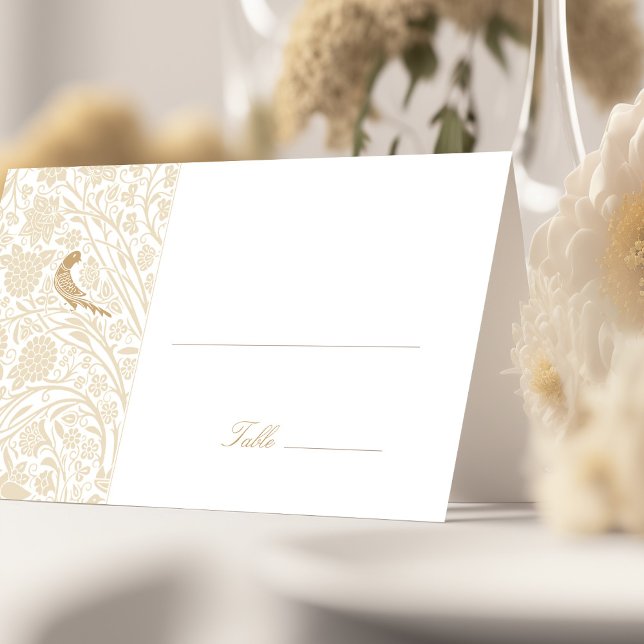 Elegant Victorian Wedding Place Card (Creator Uploaded)