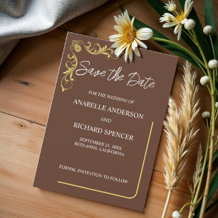 Elegant Victorian Wedding Save The Date